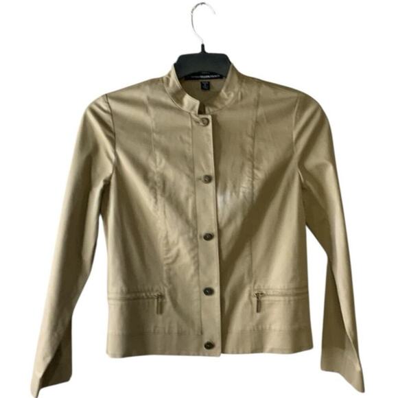 Company Ellen Tracy Jacket Womens 8 Petite Long Sleeve Stretch Button Up Formal - Picture 2 of 7